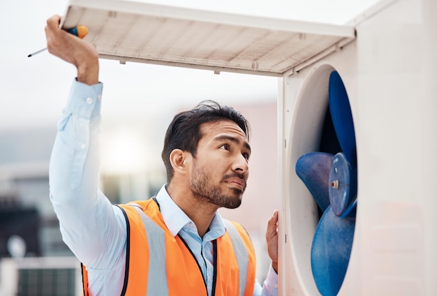 engineer-man-air-conditioning-maintenance-roof-industry-inspection-with-thinking-city-technician-hvac-expert-check-fan-air-safety-ac-repair-construction-site